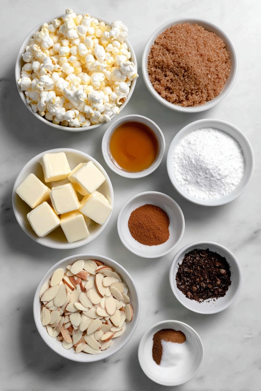 Christmas Spiced Caramel Popcorn Recipe - Ingredients