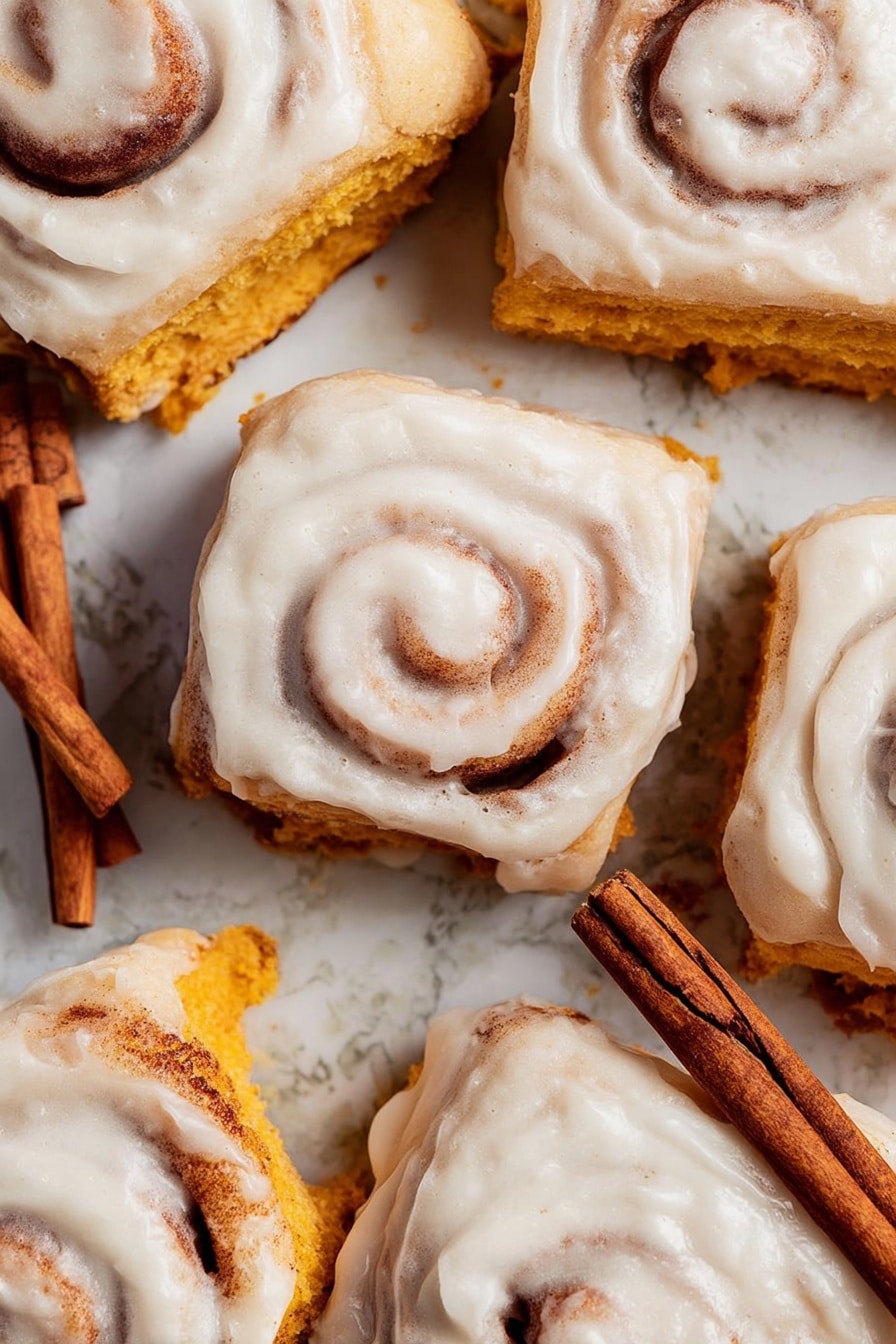 Pumpkin Cinnamon Rolls with Cream Cheese Icing Recipe - Recipe Step