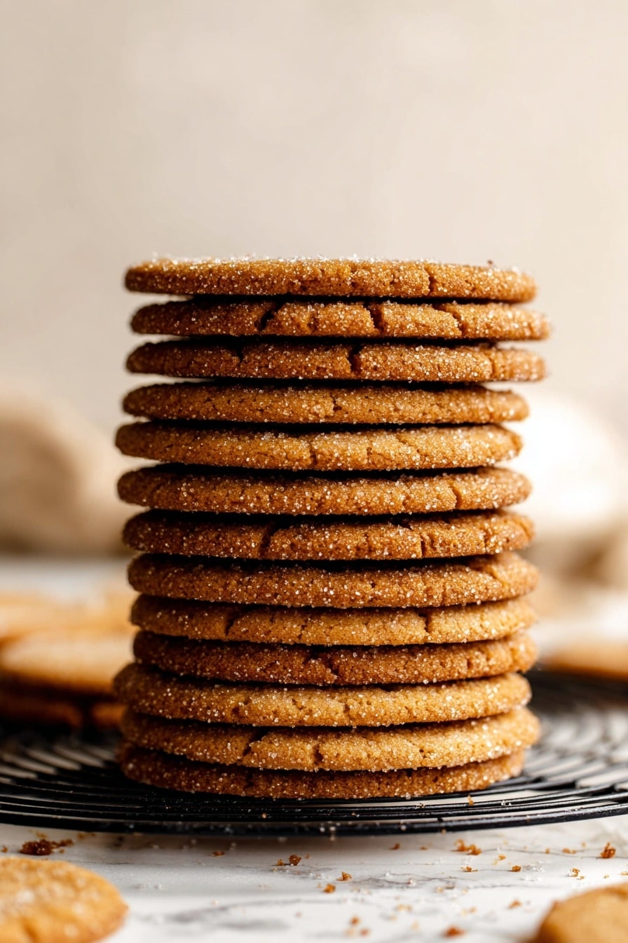 Molasses Cookies with Crinkly Edges Recipe - Serving