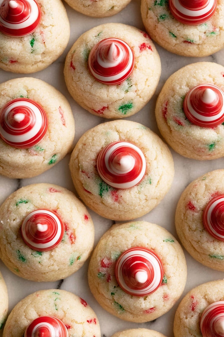 Peppermint Kiss Cookies Recipe - Serving