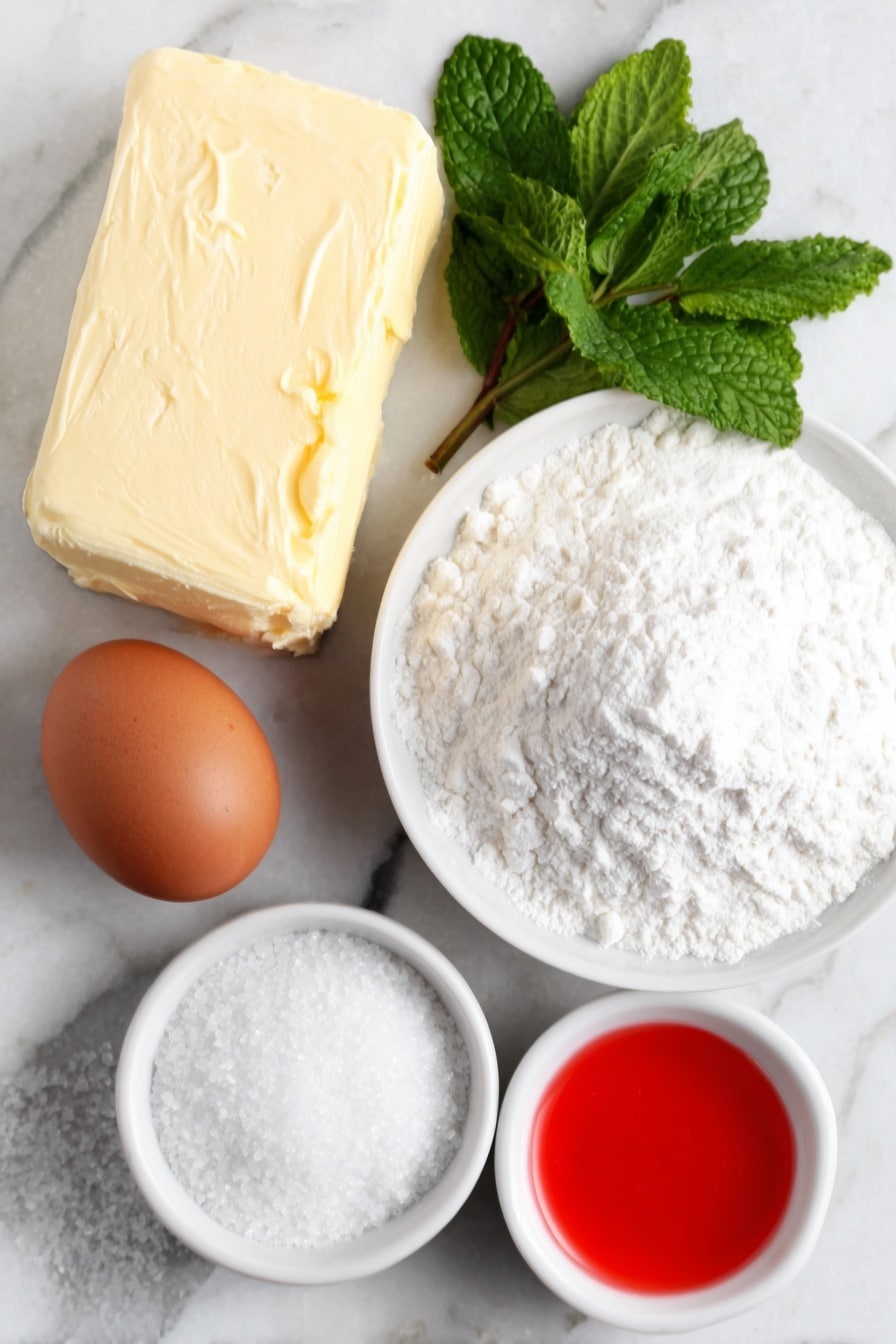 Candy Cane Cookies Recipe - Ingredients