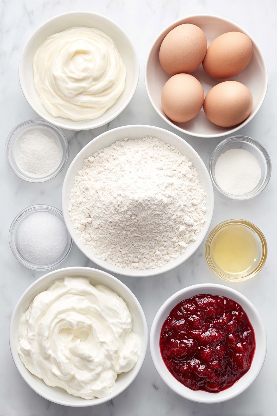 Cranberry Swirl Pound Cake Recipe - Ingredients