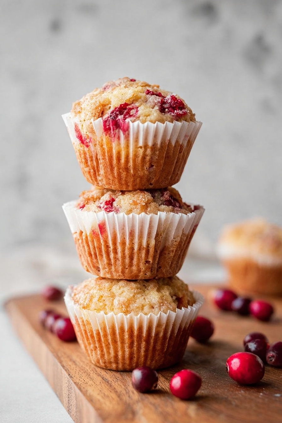 Cranberry Yogurt Muffins Recipe - Serving