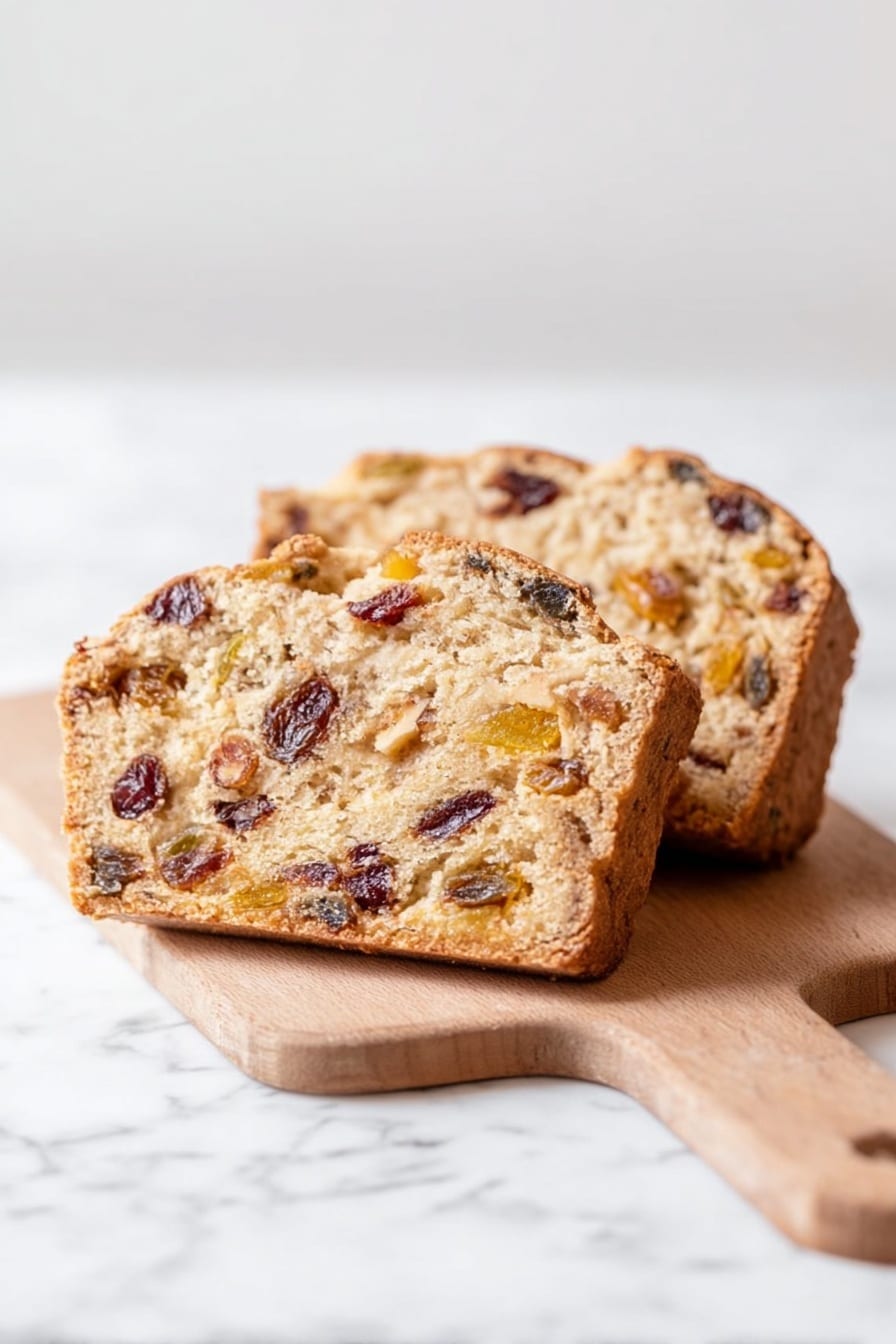Yogurt Fruitcake Recipe - Serving