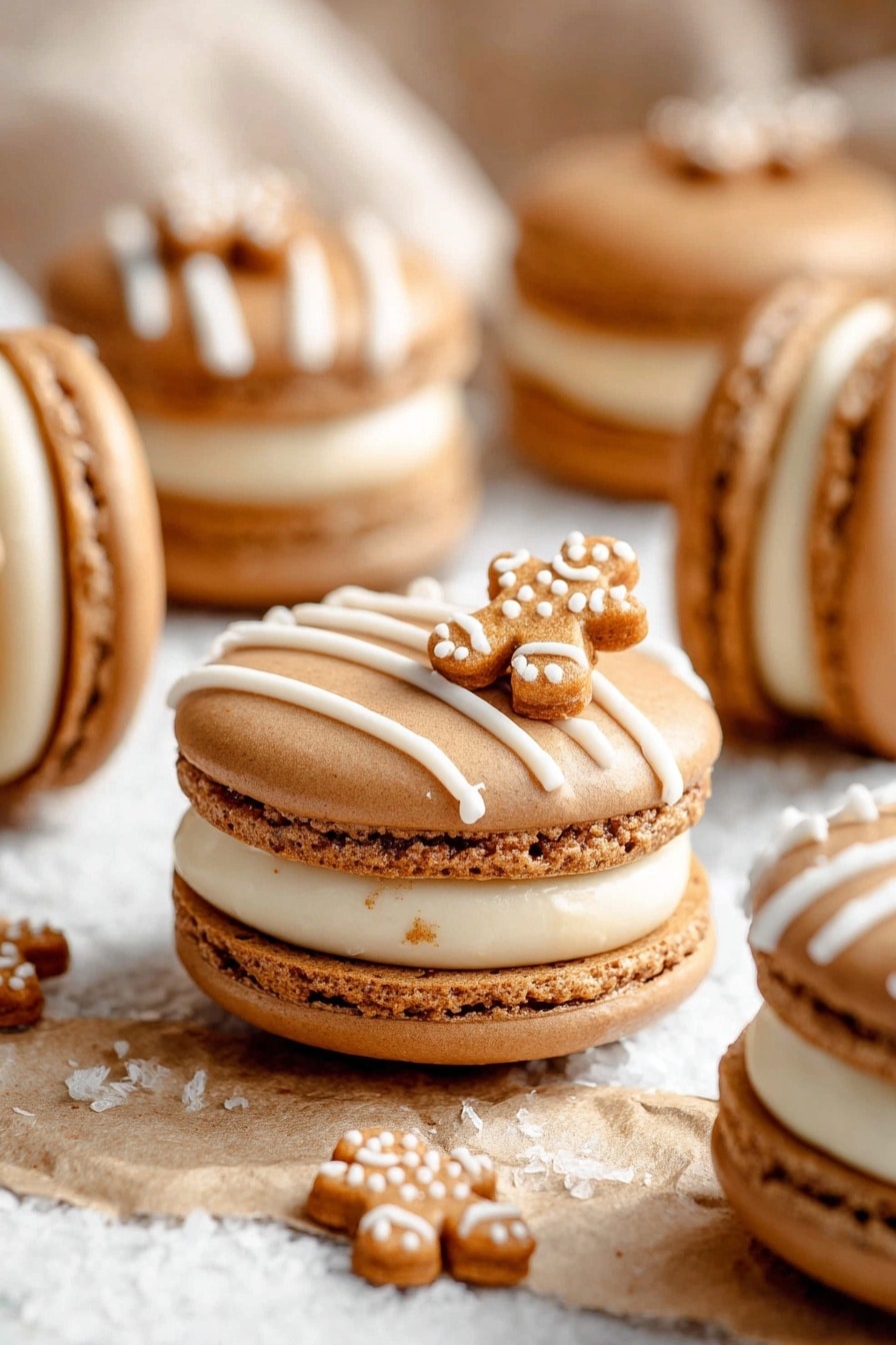 Gingerbread Macarons with Molasses Buttercream Recipe - Recipe Step