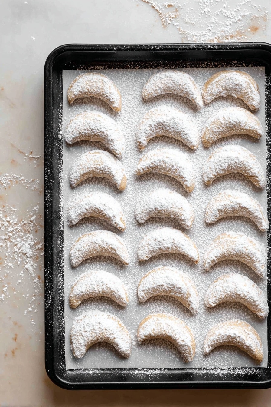 Almond Crescent Cookies Easy Recipe - Recipe Step