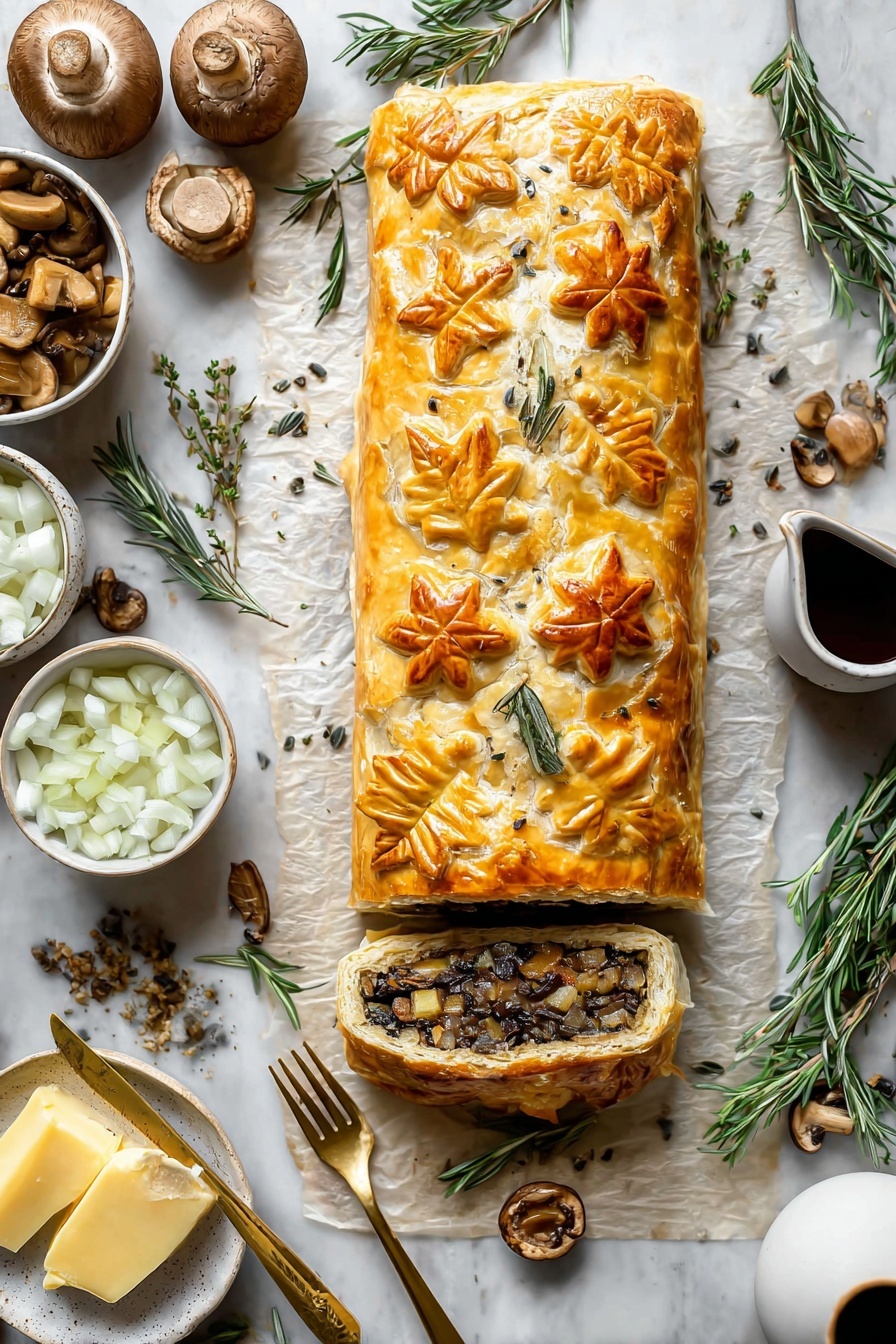 Mushroom Wellington Recipe - Recipe Step