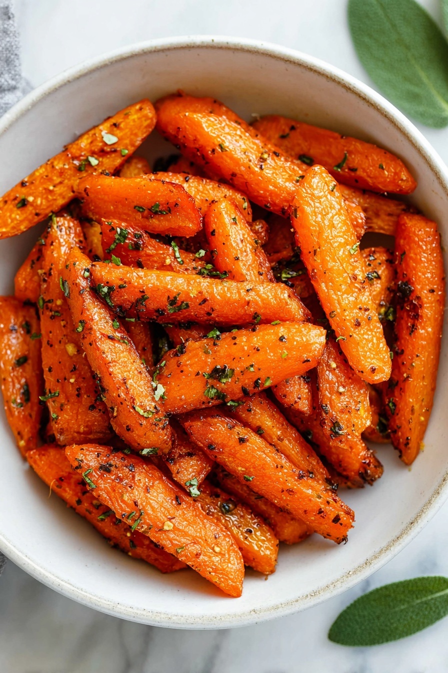 Crispy Parmesan Air Fryer Carrots Recipe - Serving