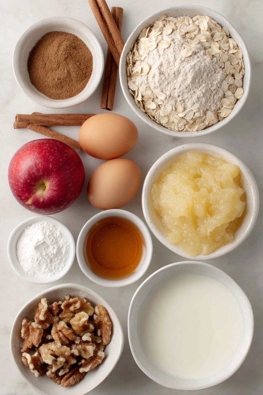 Cinnamon Apple Baked Oatmeal Recipe - Ingredients