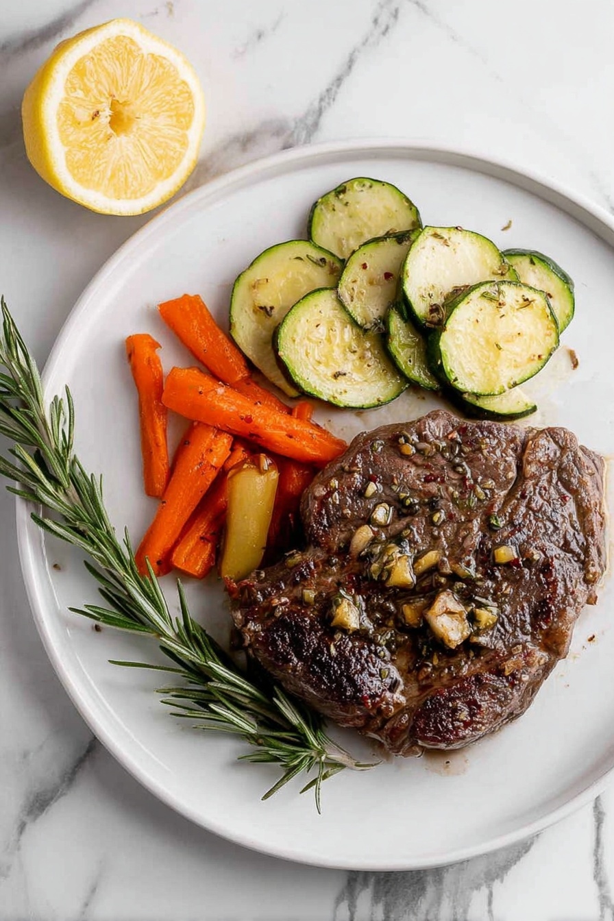 Sheet Pan Lamb Chops with Roasted Vegetables Recipe - Serving