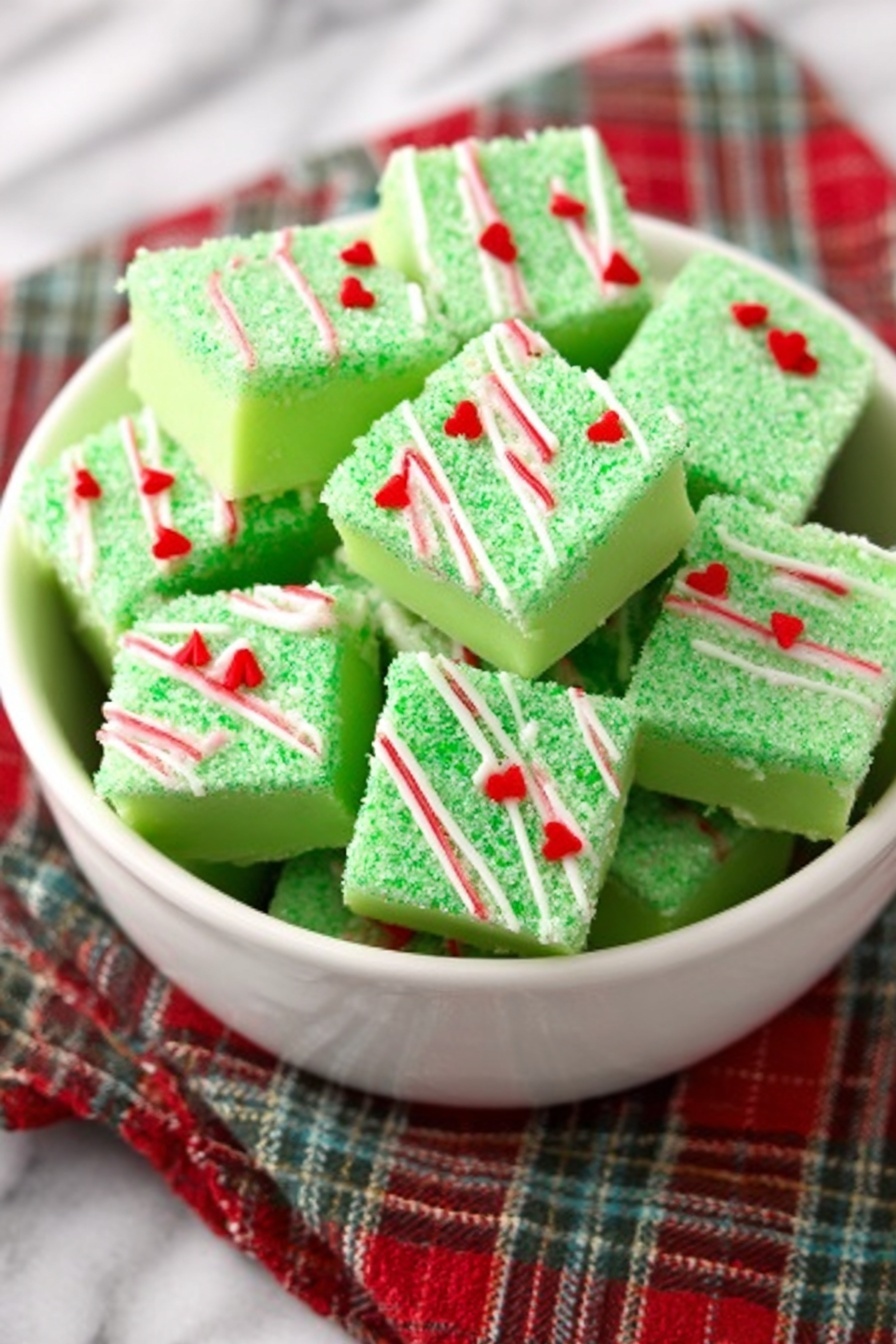 Grinch Peppermint Fudge Recipe - Recipe Step