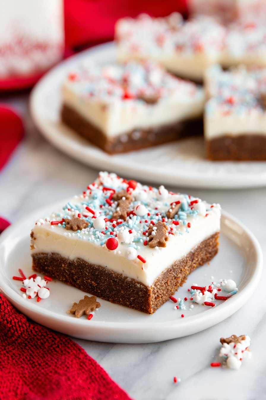 Gingerbread Cookie Bars Recipe - Serving