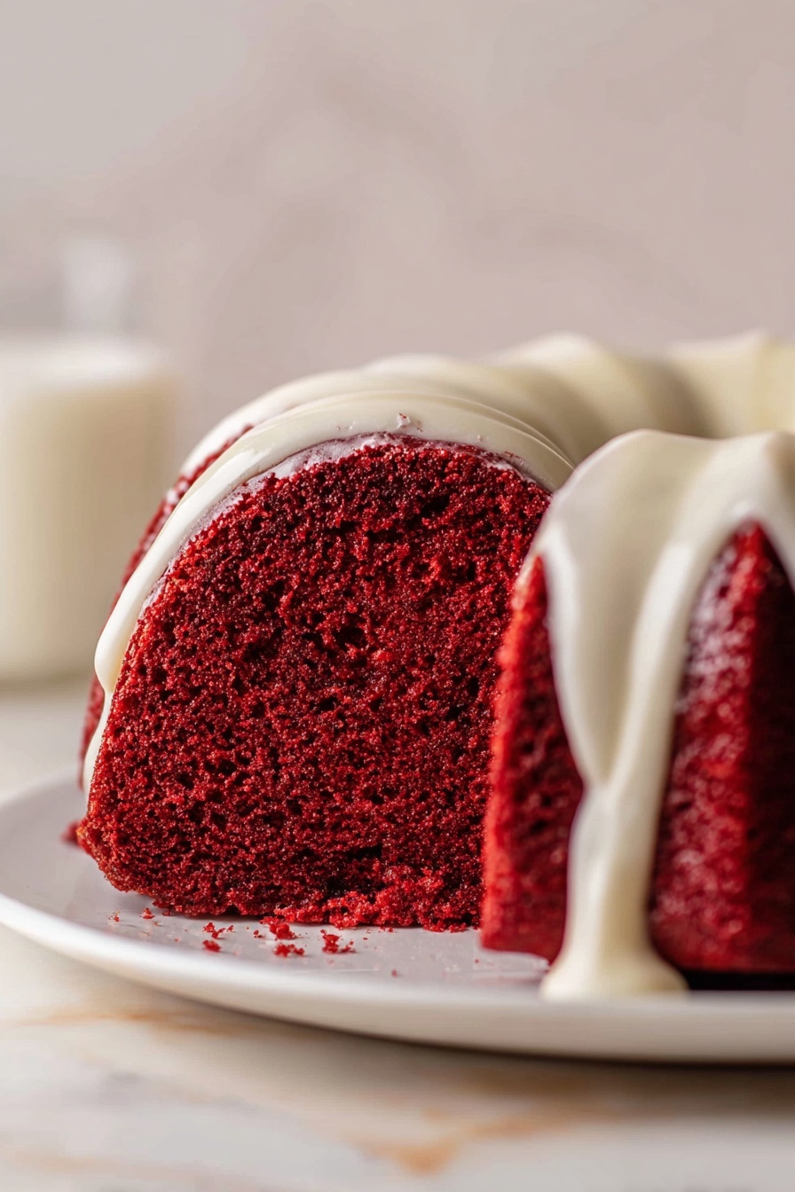 Red Velvet Bundt Cake with Cream Cheese Glaze Recipe - Recipe Step