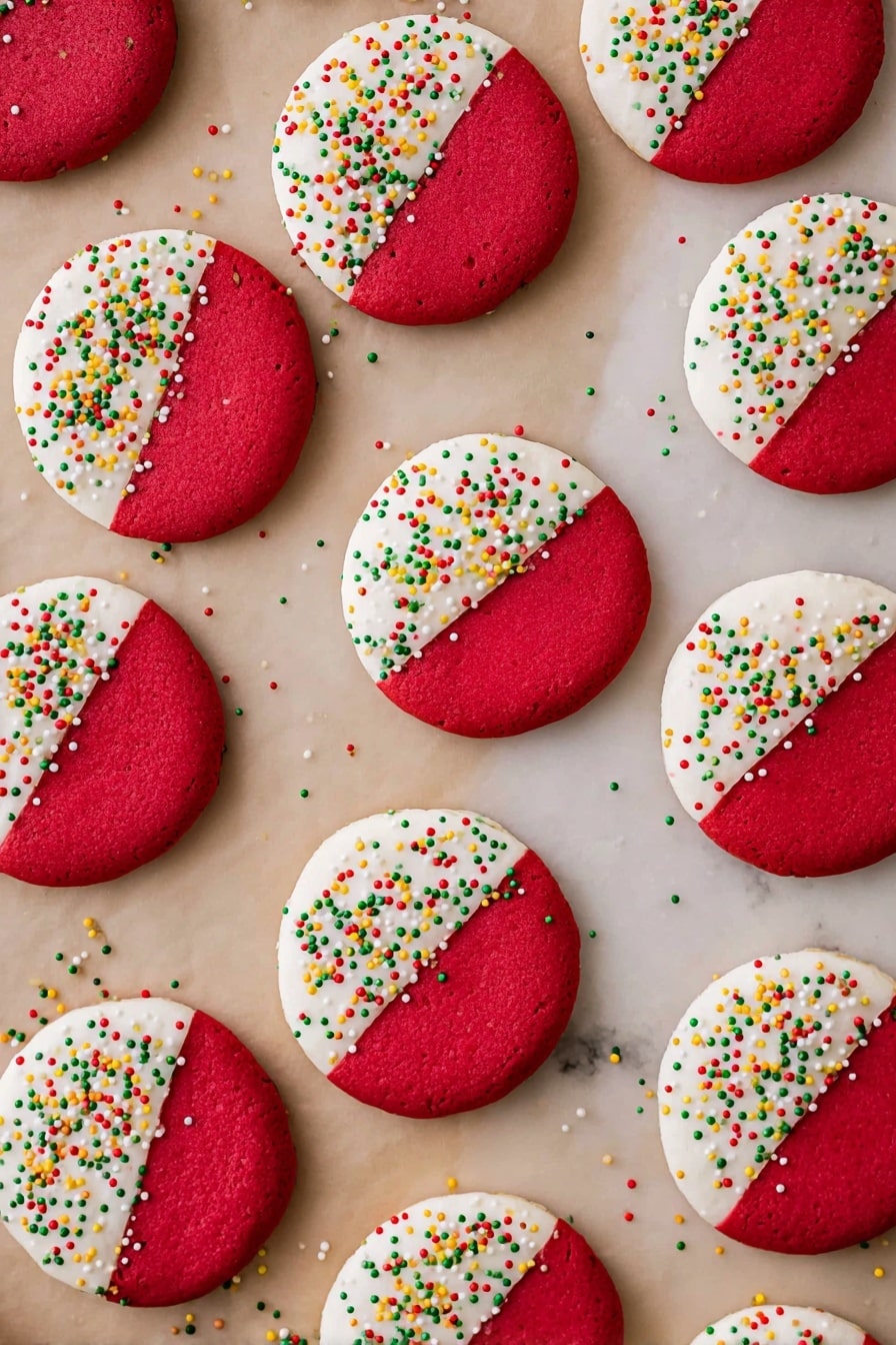 Red Velvet Shortbread Cookies with White Chocolate Recipe - Recipe Step