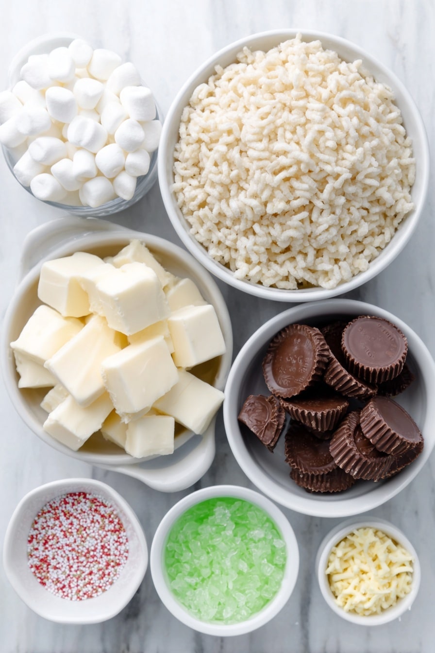 Christmas Tree Rice Krispies Treats Recipe - Ingredients