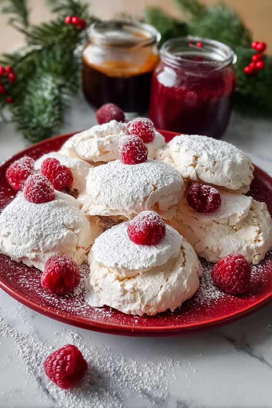 Mini Pavlovas with Raspberry Sauce Recipe - Recipe Step