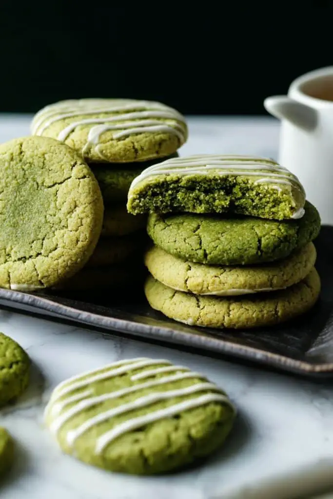 Matcha Green Tea Shortbread Cookies Recipe
