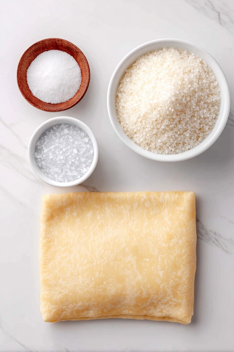 Easy Palmiers Recipe with Puff Pastry Recipe - Ingredients