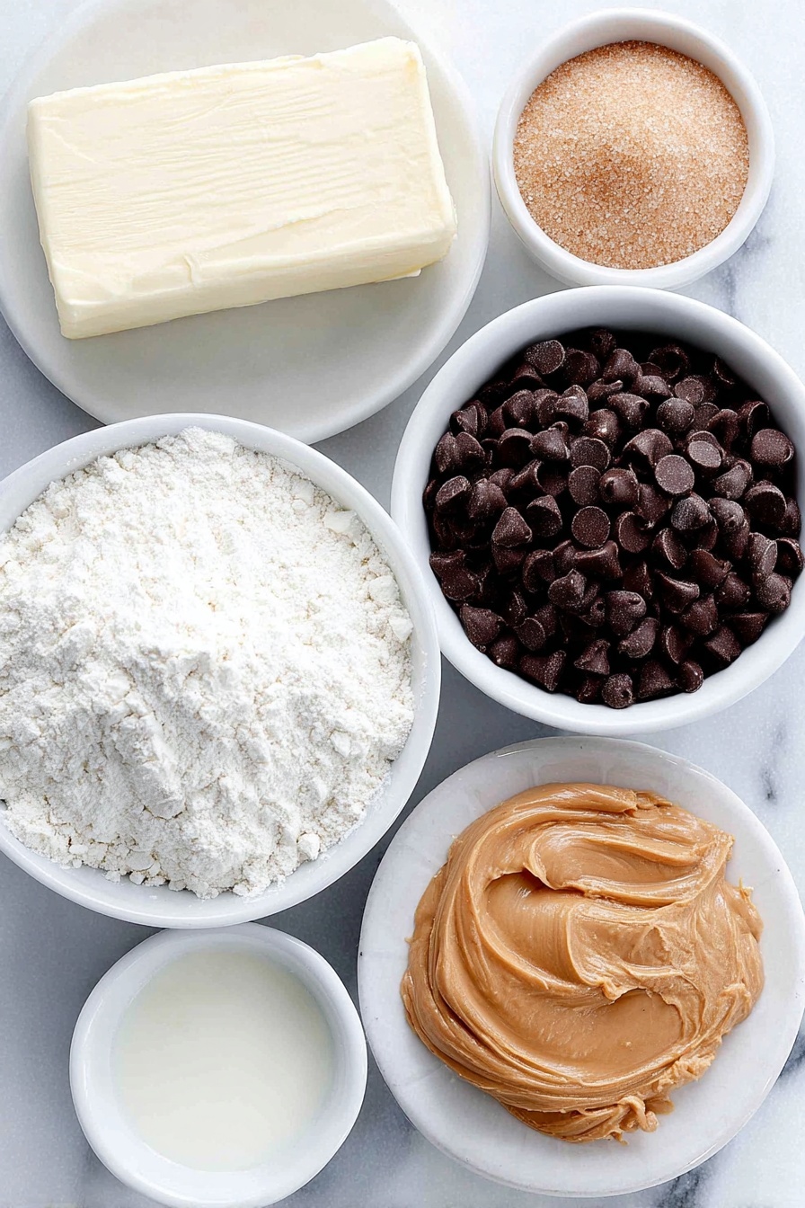 Chocolate Chip Cookie Dough Bars Recipe - Ingredients