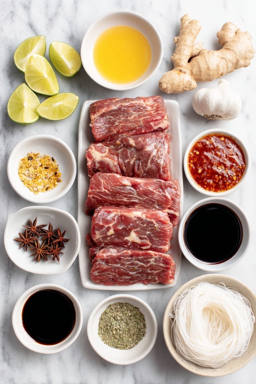 Vietnamese Beef Noodle Soup Recipe - Ingredients