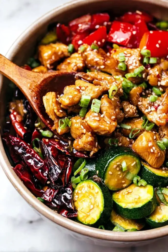 Healthy Slow Cooker Kung Pao Chicken Recipe