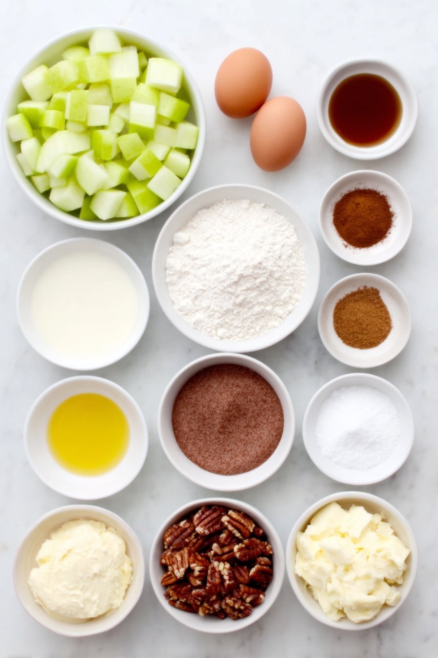 Apple Pecan Spice Cake with Brown Sugar Frosting Recipe - Ingredients