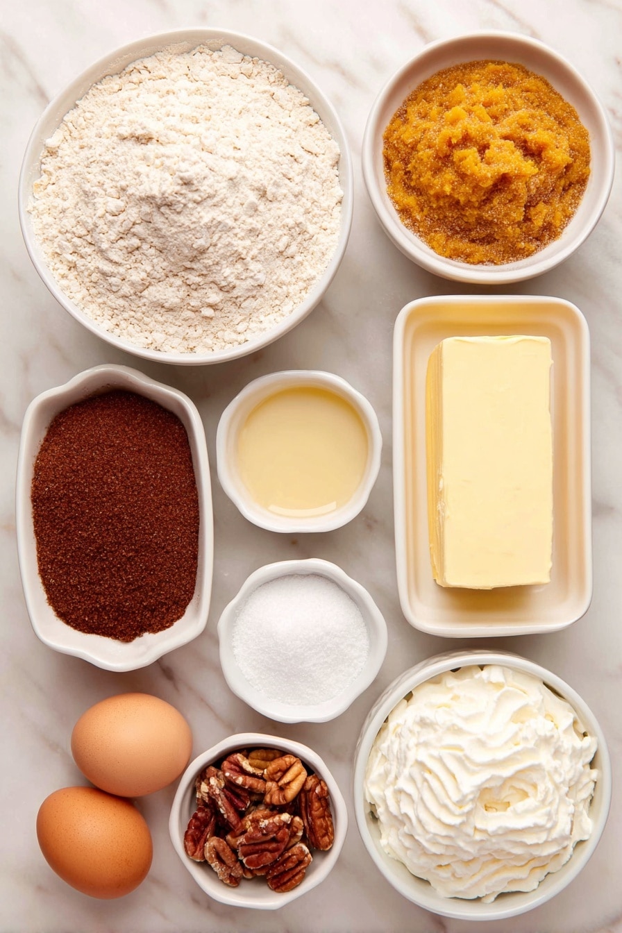 Pumpkin Pecan Pie Bars Recipe - Ingredients