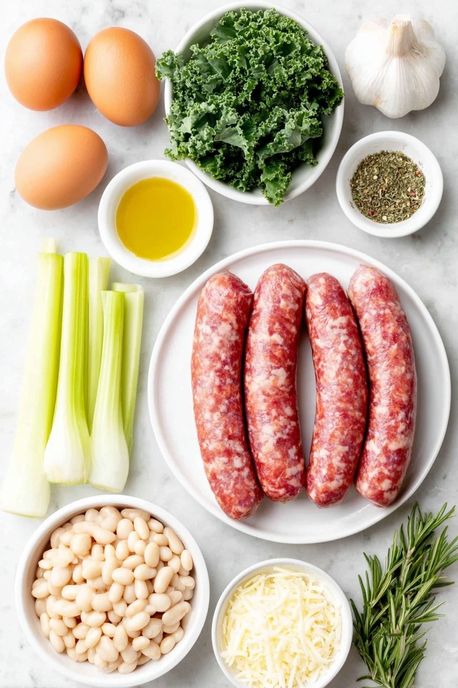 Kale and Sausage Bean Soup Recipe - Ingredients