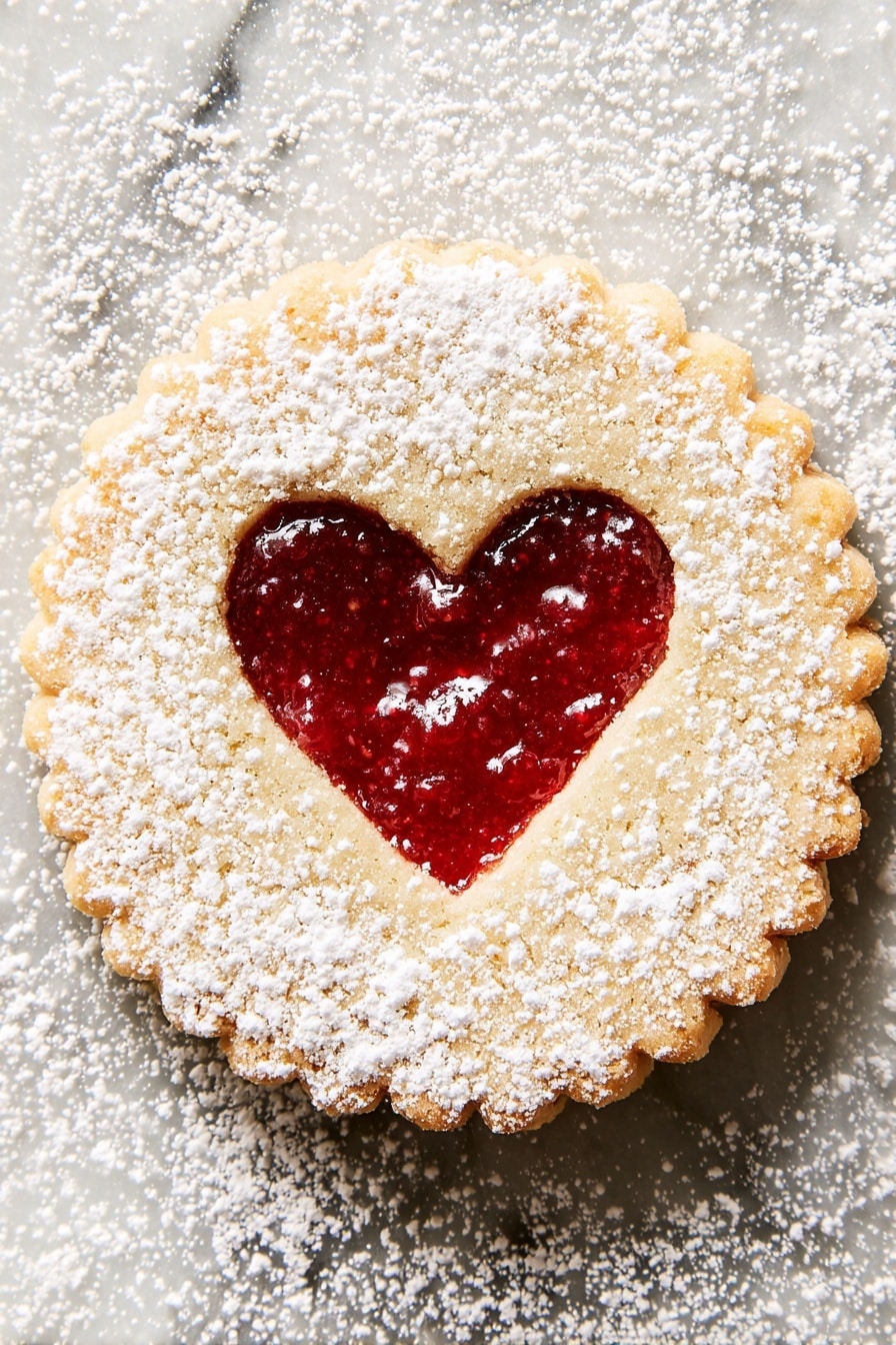 Raspberry Jam Linzer Cookies Recipe - Serving