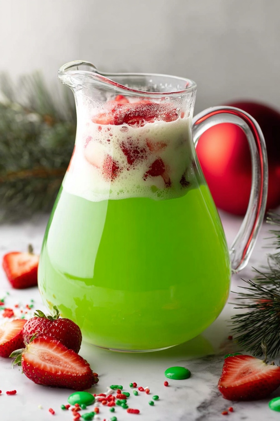 Festive Grinch Punch Recipe - Recipe Step