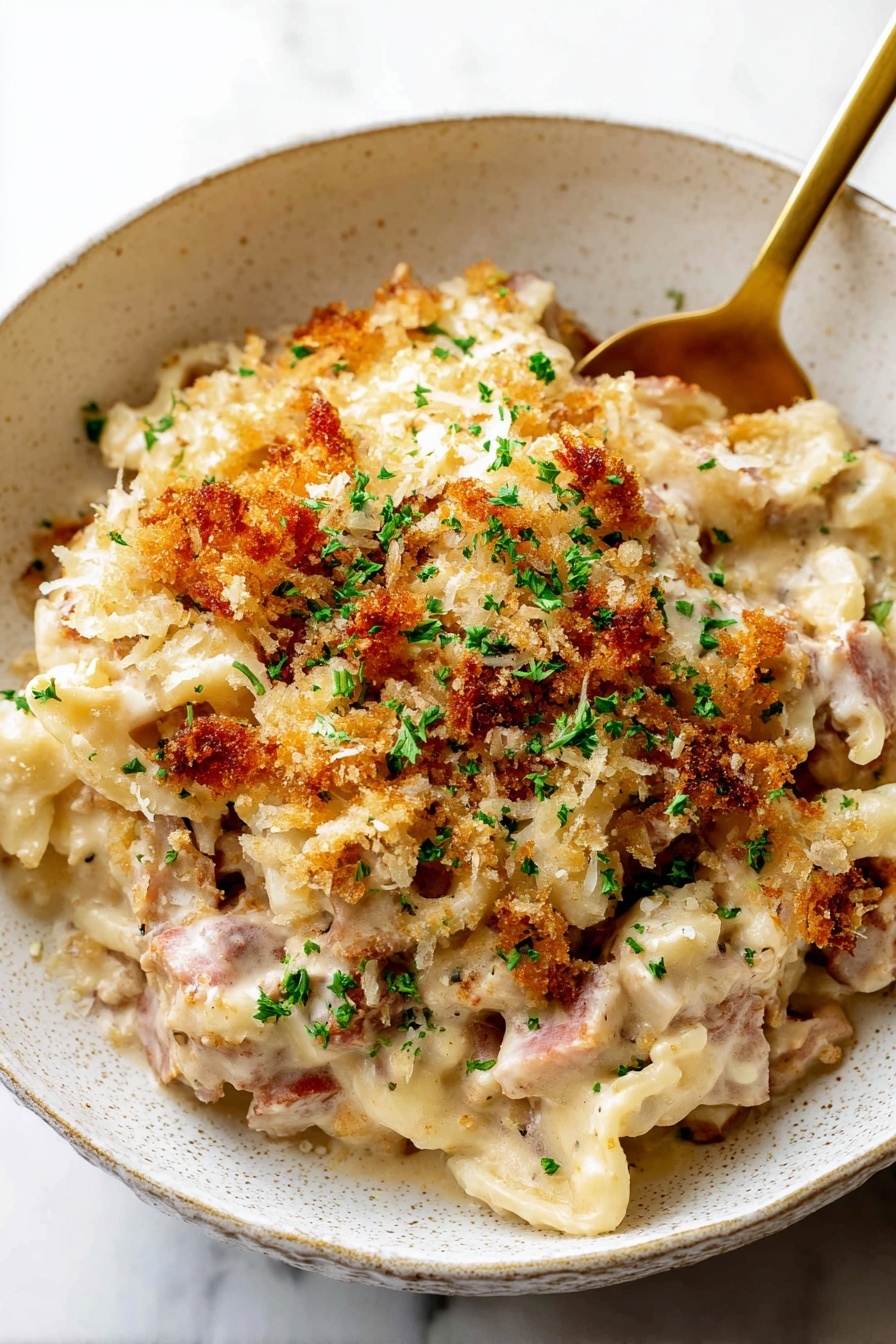 Chicken Cordon Bleu Casserole Recipe - Serving
