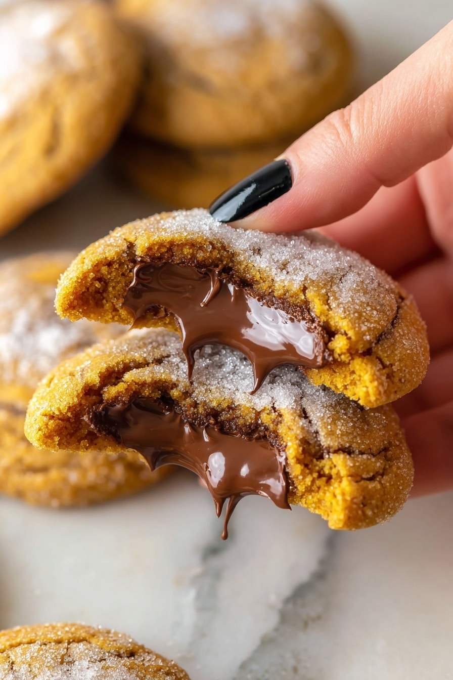 Pumpkin Nutella Cookies Recipe - Serving