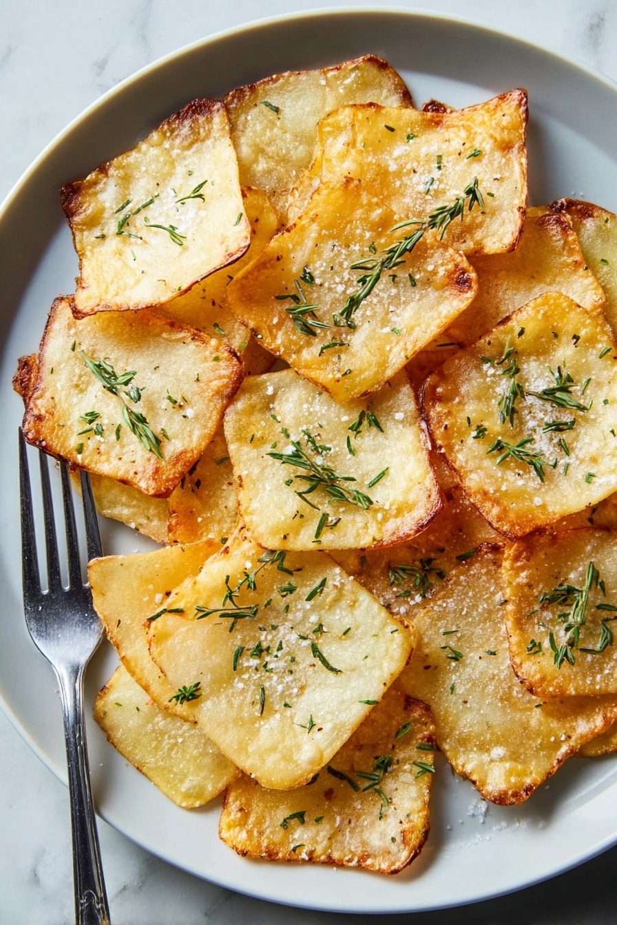 Crispy Garlic Domino Potatoes Recipe - Serving