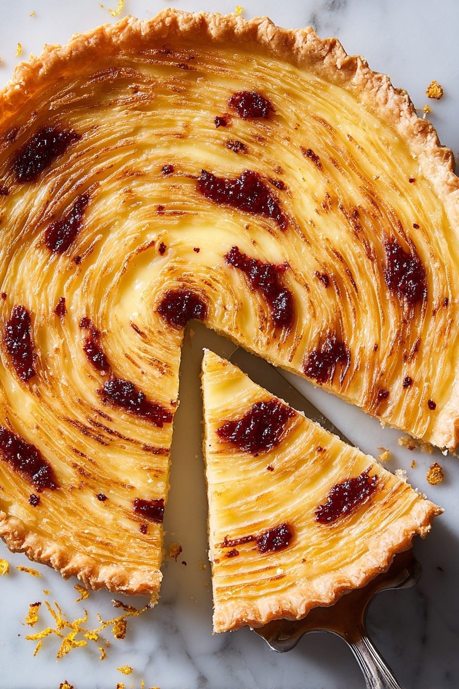 Cranberry Phyllo Tart with Orange Custard Recipe - Recipe Step