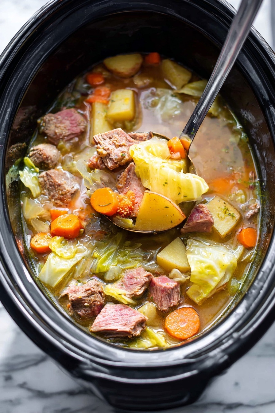 Slow Cooker Corned Beef and Cabbage Stew Recipe - Recipe Step
