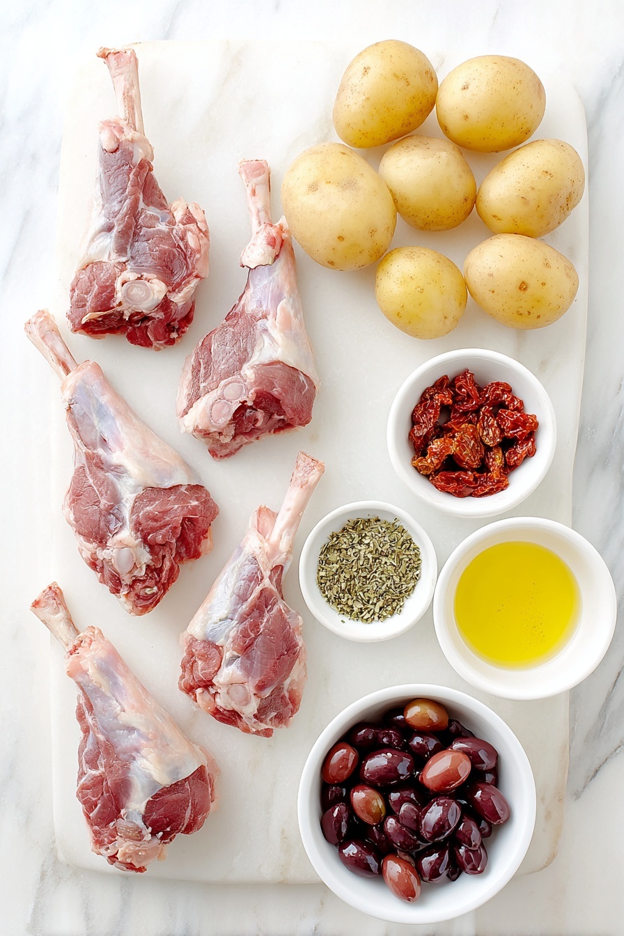 Slow Cooker Greek Lamb Shanks Recipe - Ingredients