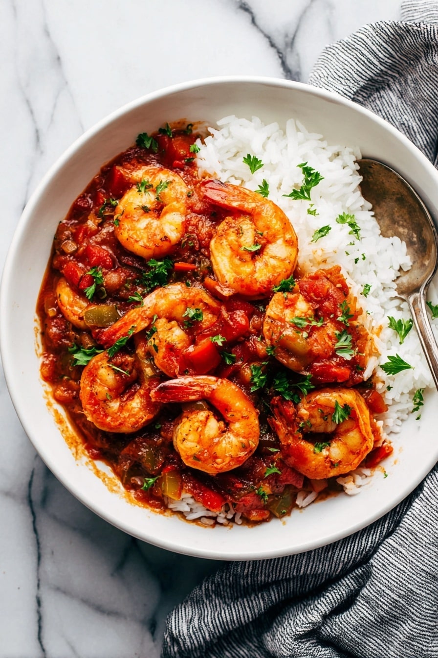 Easy Shrimp Creole Recipe - Serving
