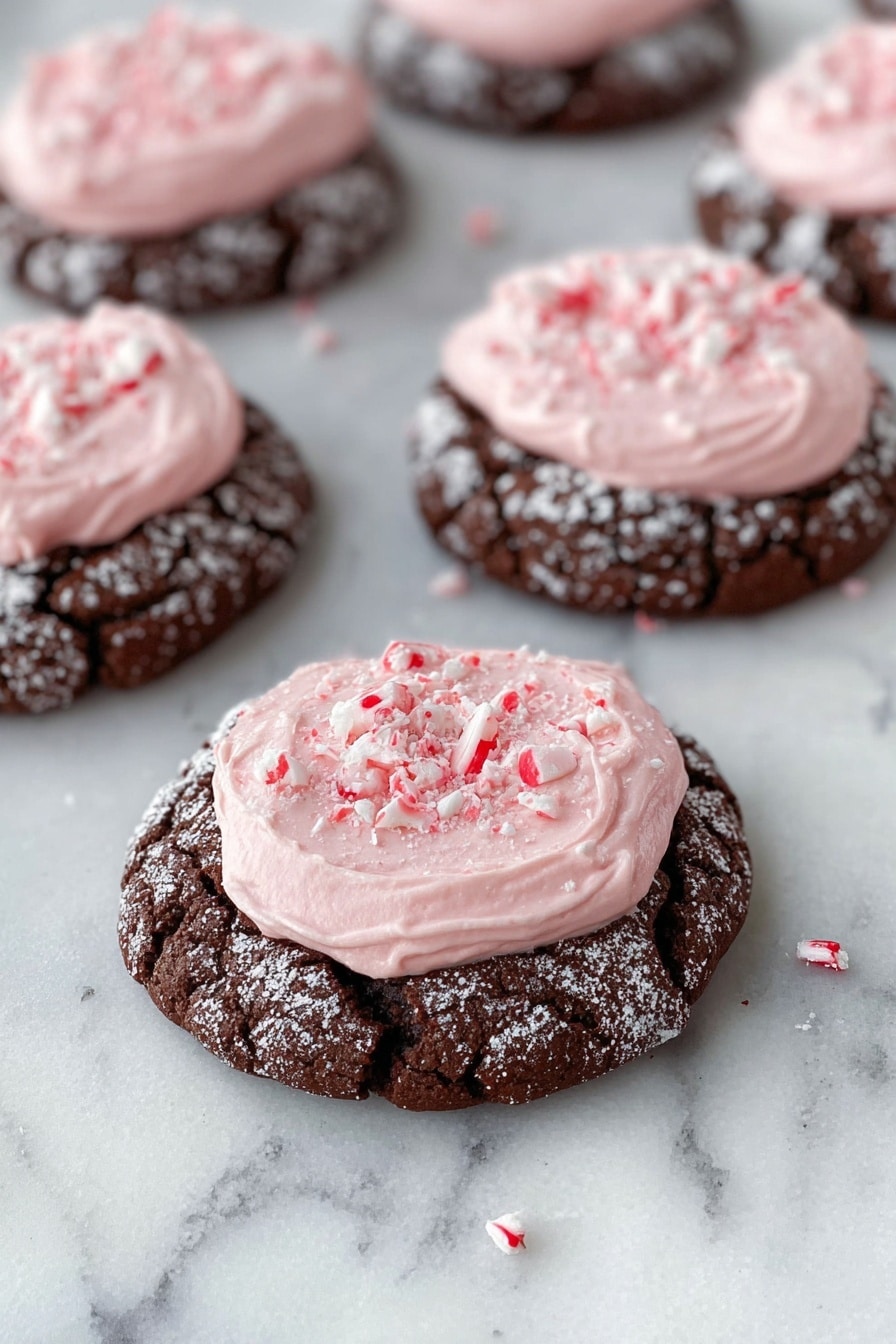 Chocolate Peppermint Crinkle Cookies Recipe - Recipe Step