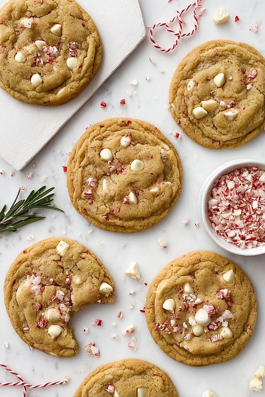 White Chocolate Peppermint Cookies Recipe - Serving