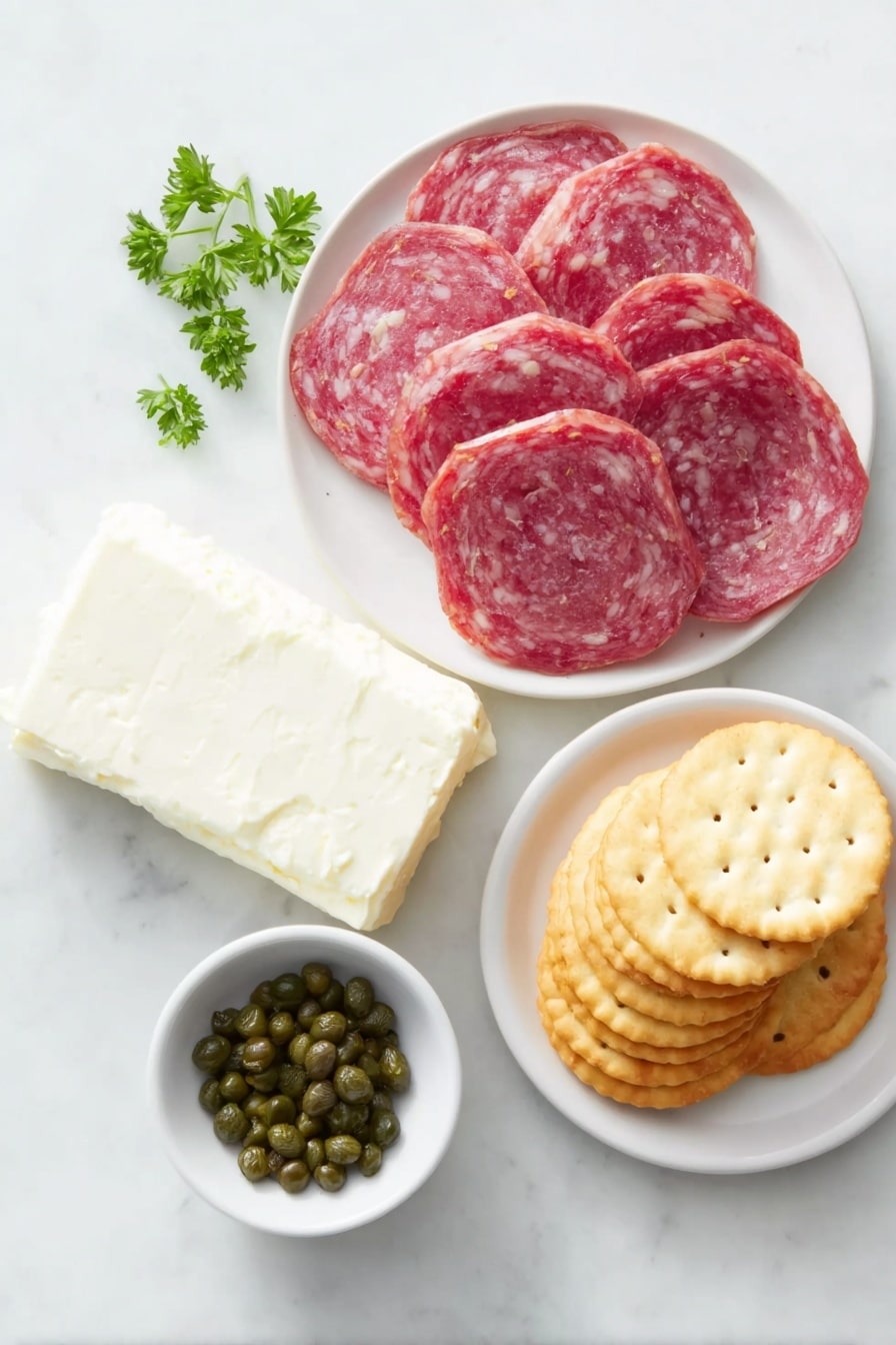 Salami Cream Cheese Roll-Ups Recipe - Ingredients