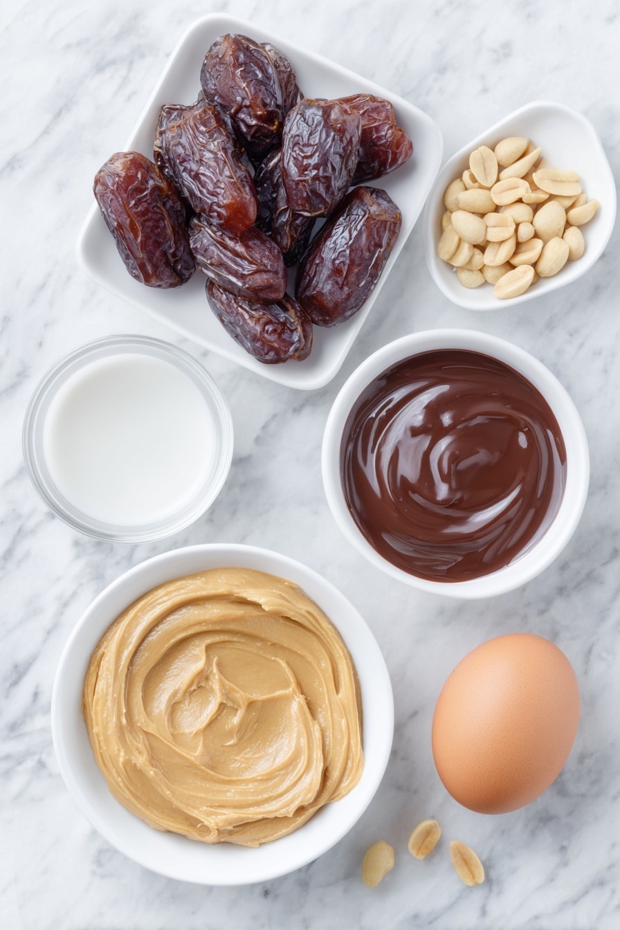 Chocolate Dipped Peanut Butter Cookies Recipe - Ingredients