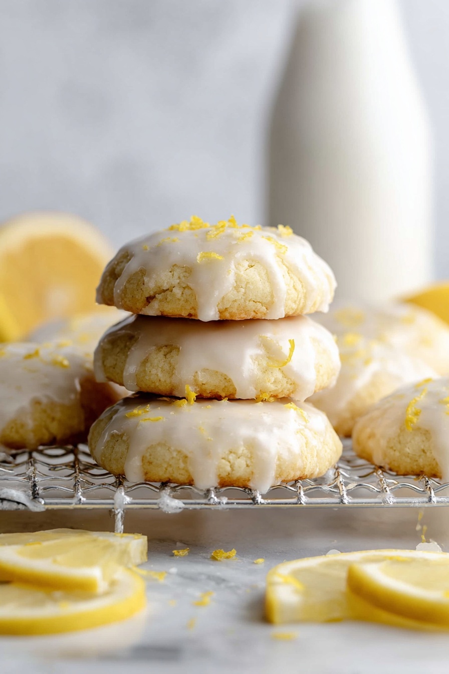 Lemon Drop Cookies with Lemon Icing Recipe - Serving
