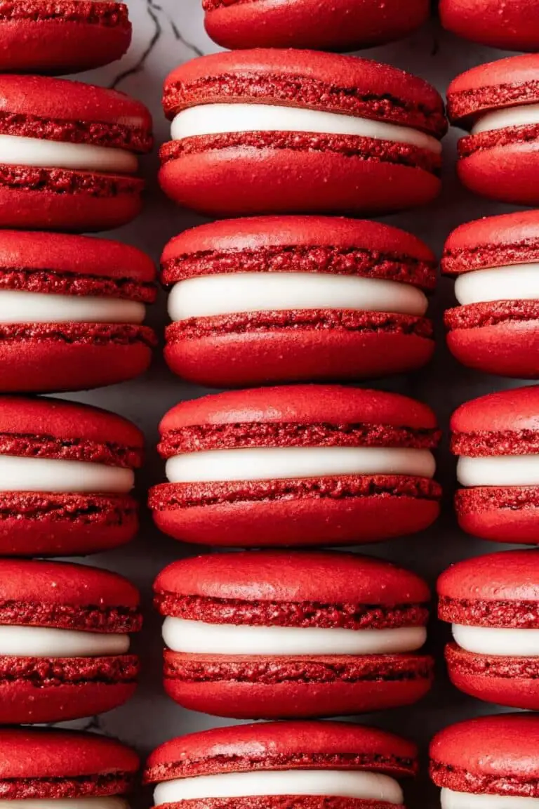 Red Velvet Macarons with Cream Cheese Filling Recipe