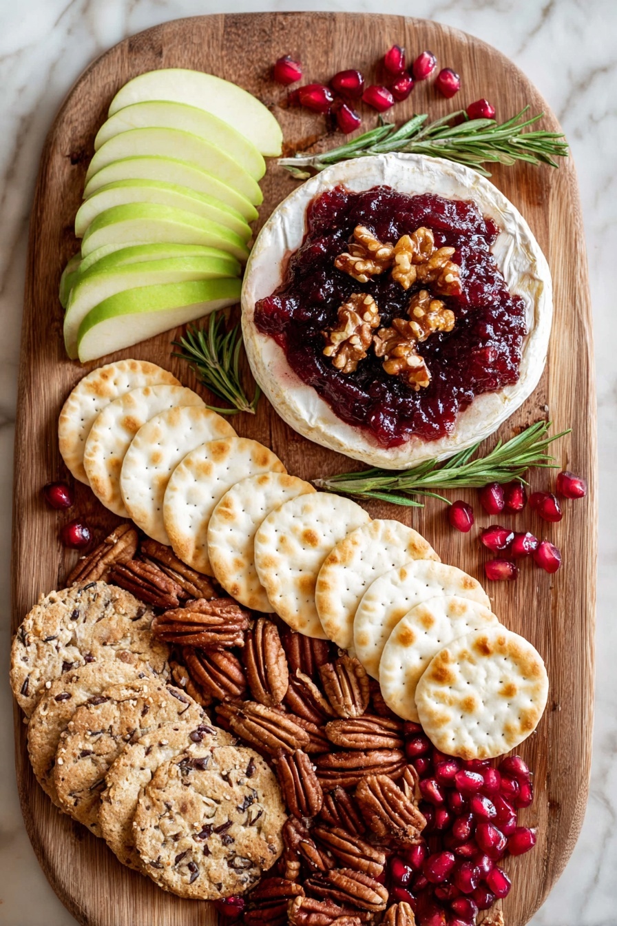 Cranberry Baked Brie Appetizer Recipe - Serving