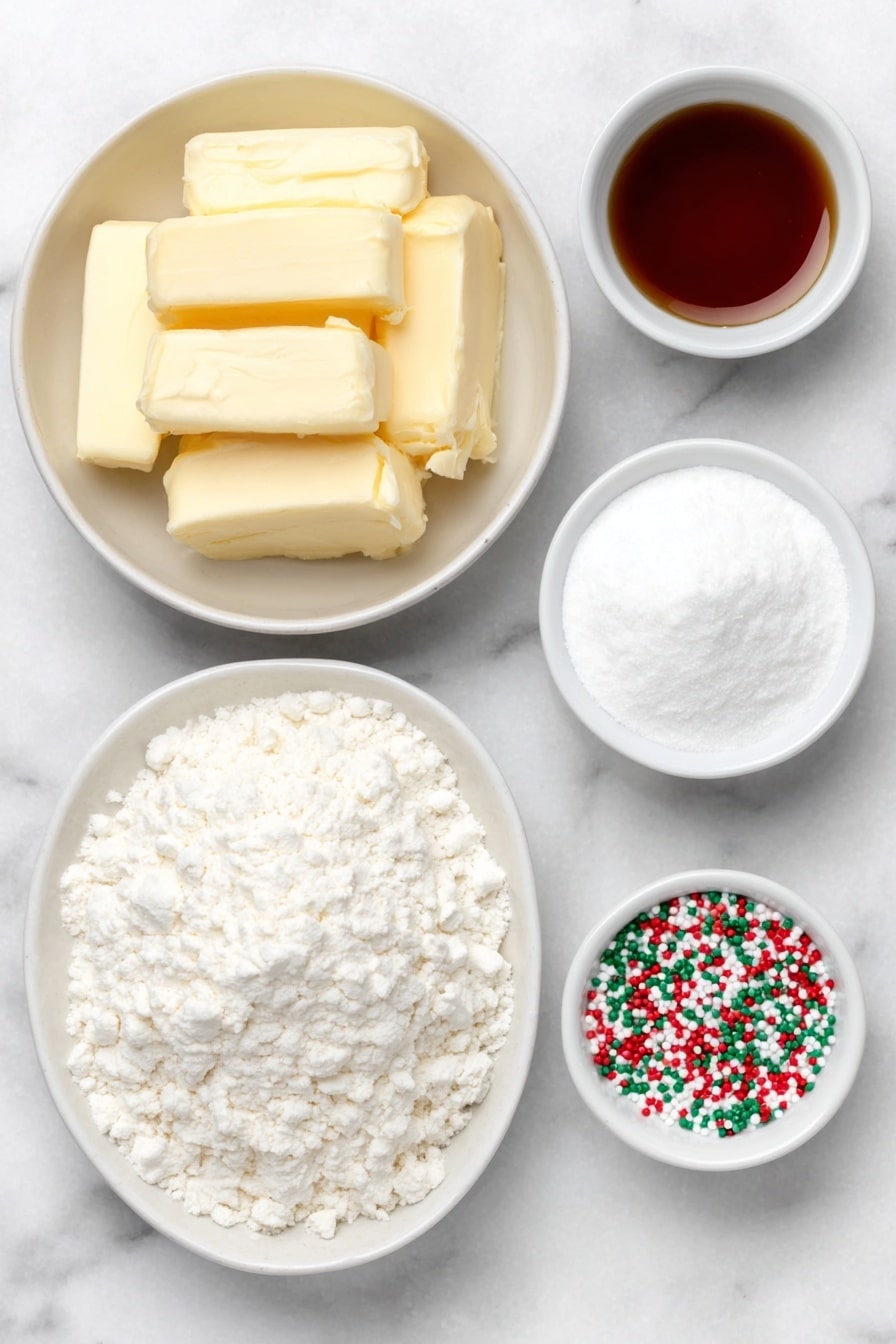 Whipped Shortbread Cookies Recipe - Ingredients