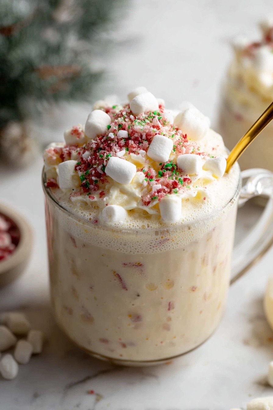 White Hot Chocolate Recipe - Serving