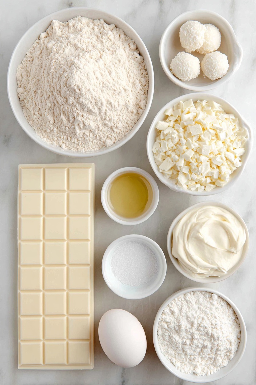White Chocolate Cupcake Recipe - Ingredients