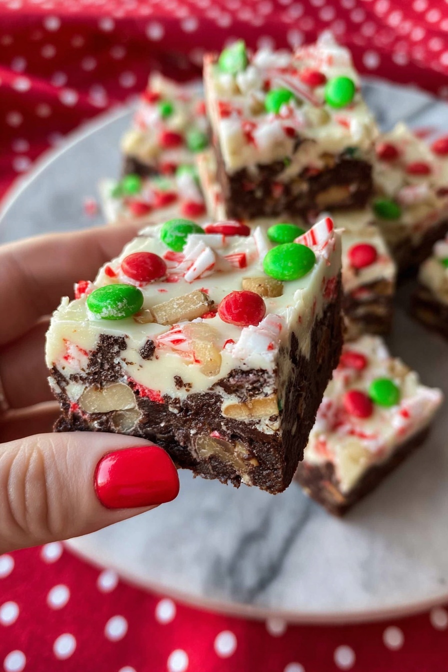 Christmas Peppermint Slice Recipe - Serving