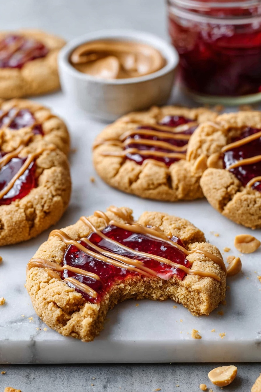 Peanut Butter and Jelly Cookies Recipe - Serving