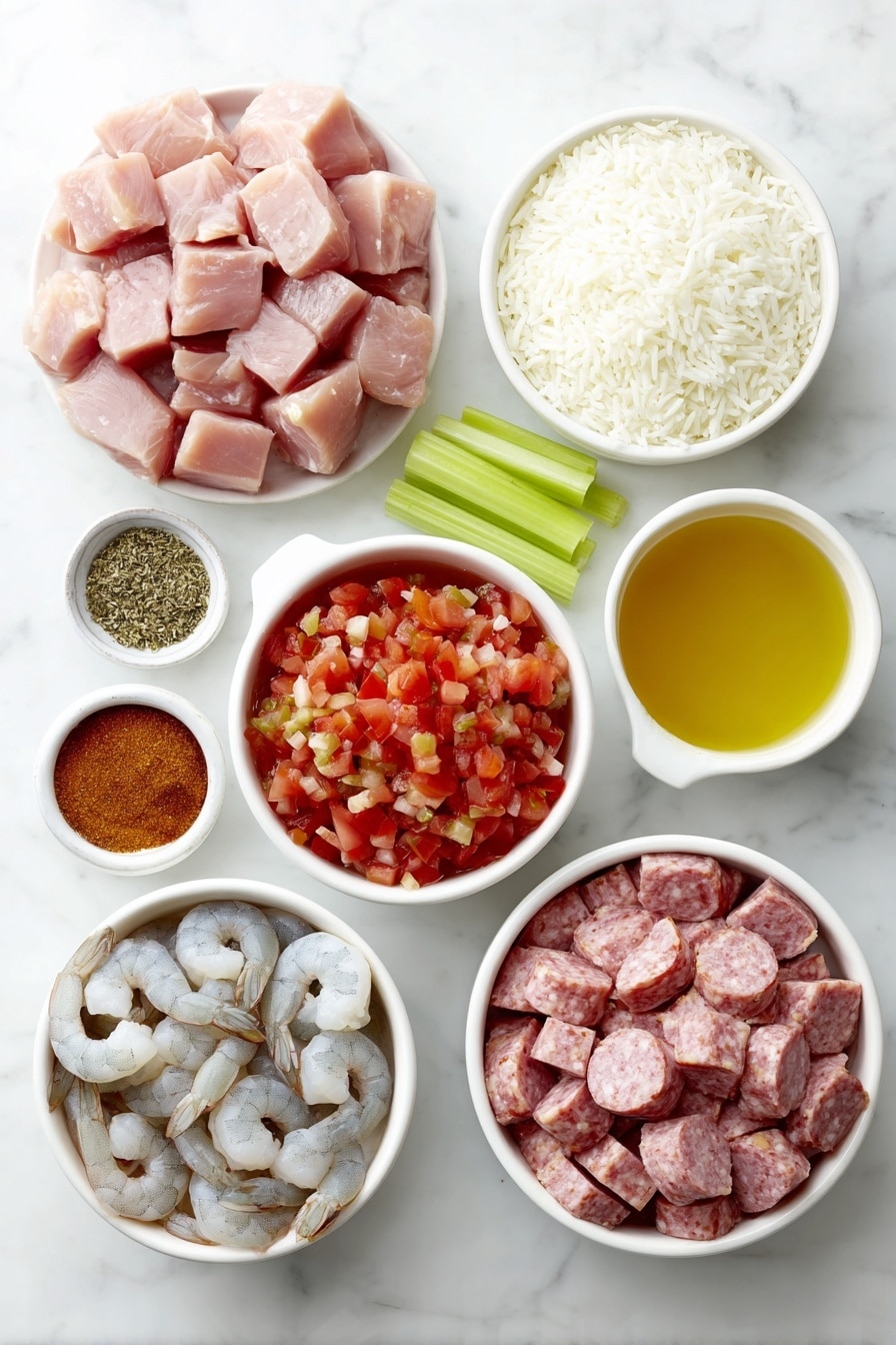 Slow Cooker Cajun Shrimp and Chicken Jambalaya Recipe - Ingredients